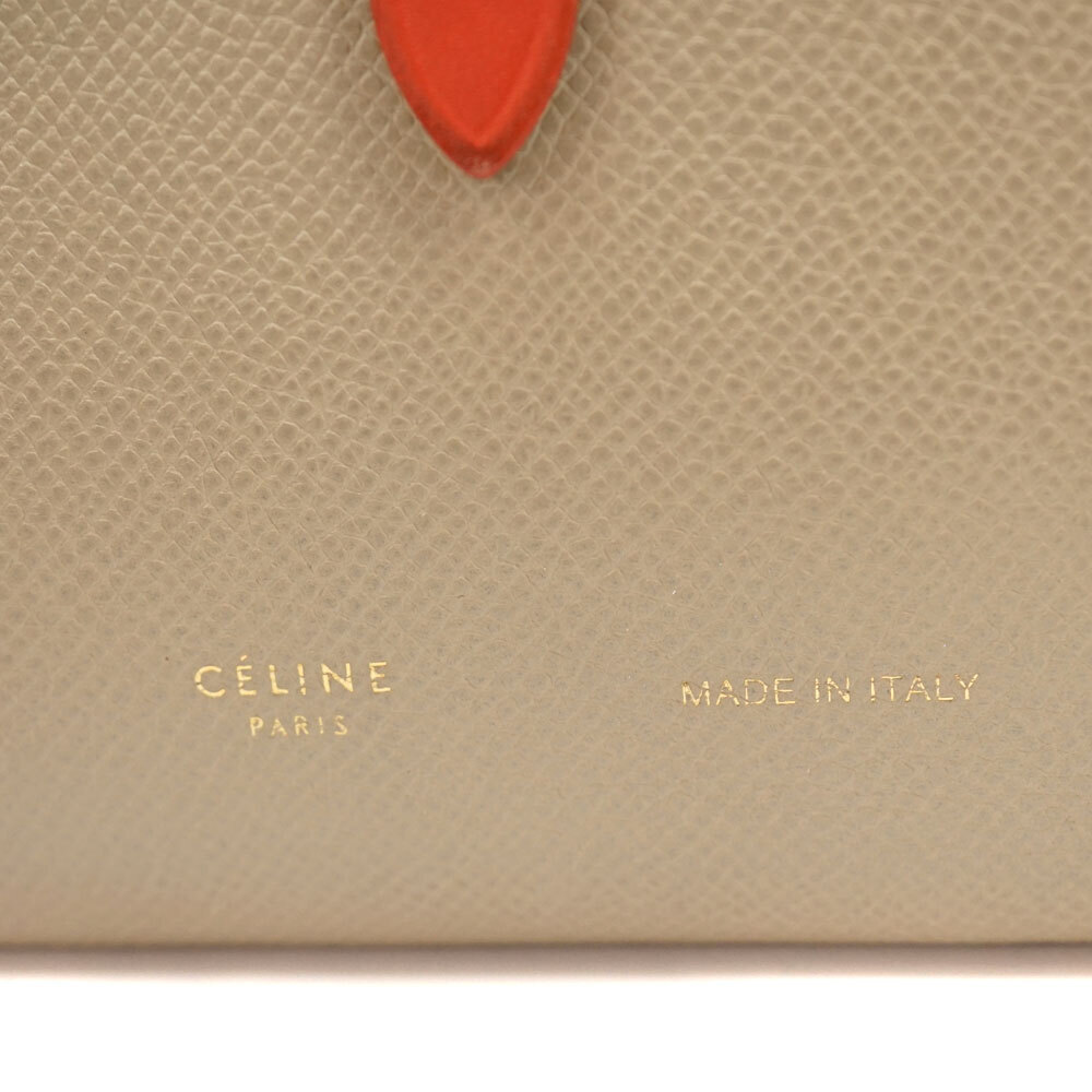 Celine Multi Function Bi Fold Leather Wallet Grei… - image 5